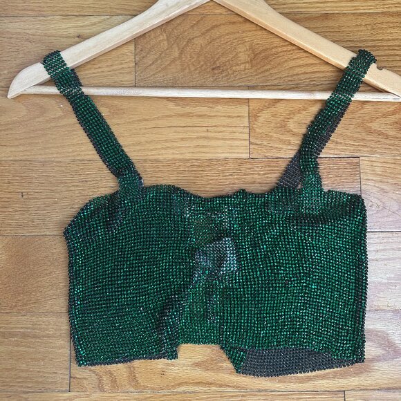 Green Rhinestone Top - Picture 4 of 4